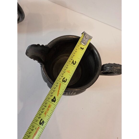 Vintage Forbes Silver Plated Sugar Bowl & Creamer Engraved Floral Ornate Handles - Picture 14 of 14